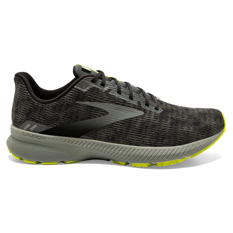 Brooks Launch 8 - Mens Light Cushion Road Running Shoes - Grey/Urban/Black/Nightlife (53094ELXI)